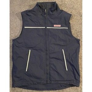 Men's Vineyard Vines Martha's Vineyard Nor'easter Fleece Lined Blue Vest